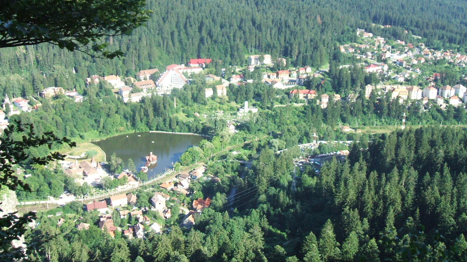 Băile Tușnad — fotografie panorama / centru oraș (Harghita, Transilvania)