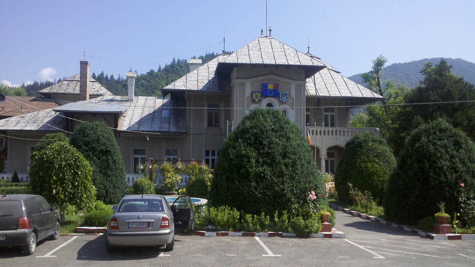 Bicaz — fotografie panorama / centru oraș (Neamț, Moldova)