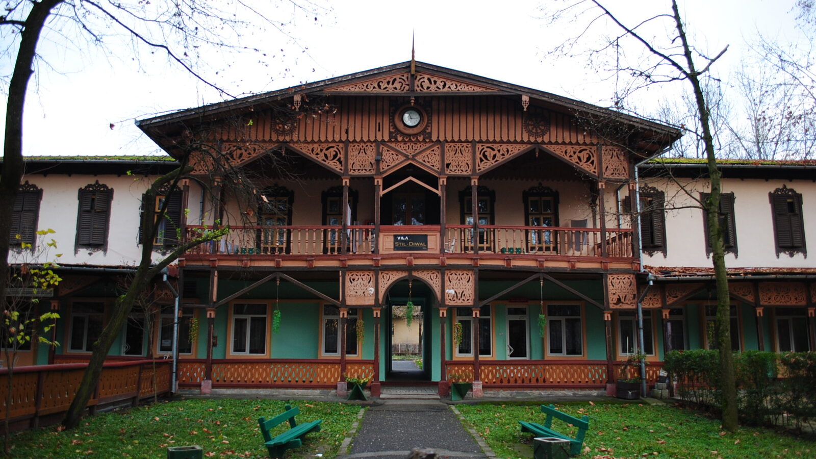 Buziaș — fotografie panorama / centru oraș (Timiș, Banat)