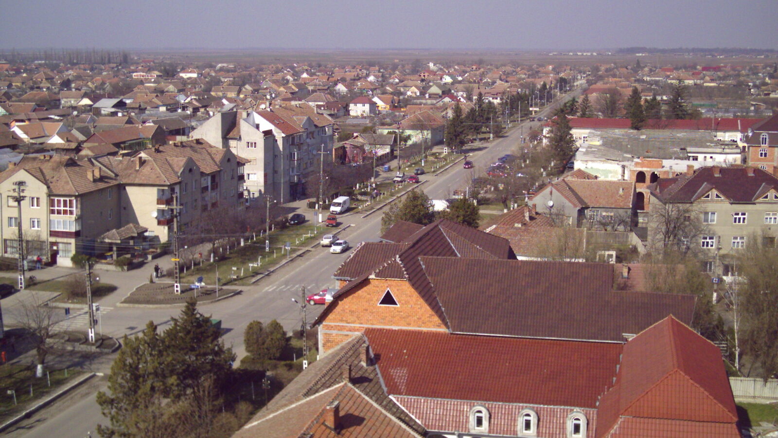 Curtici — fotografie panorama / centru oraș (Arad, Crișana)