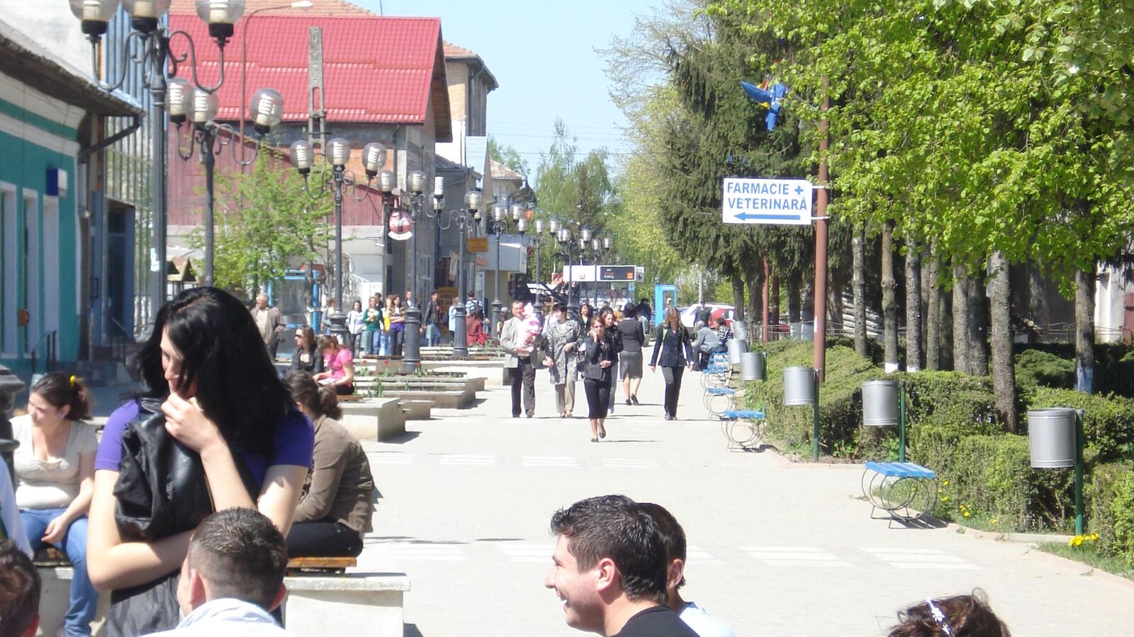 Darabani — fotografie panorama / centru oraș (Botoșani, Moldova)