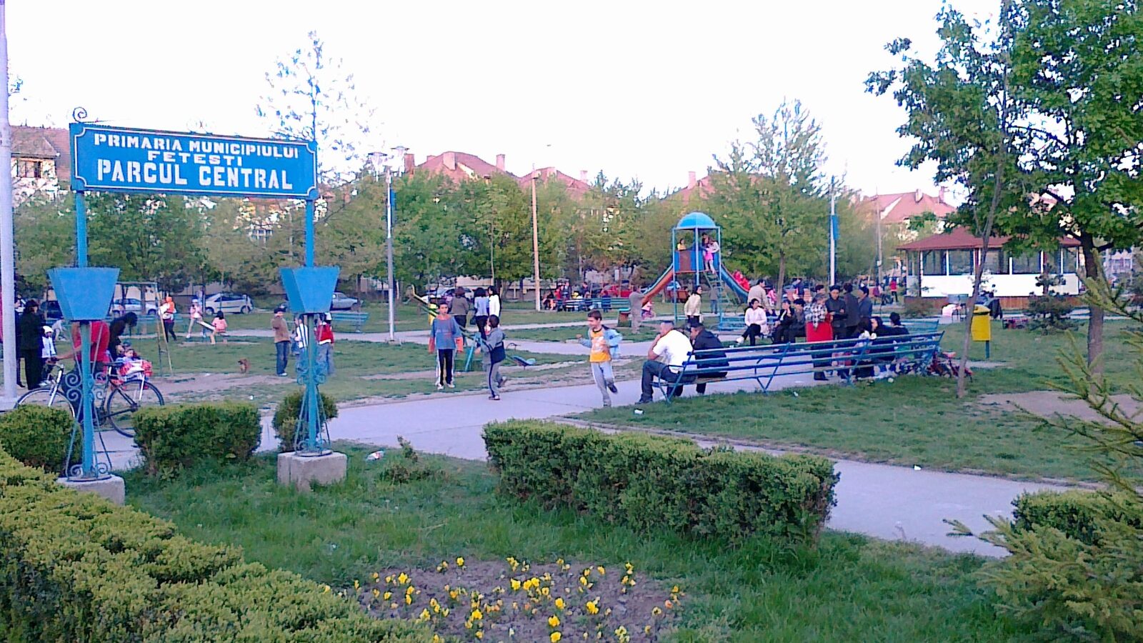 Fetești — fotografie panorama / centru oraș (Ialomița, Muntenia)