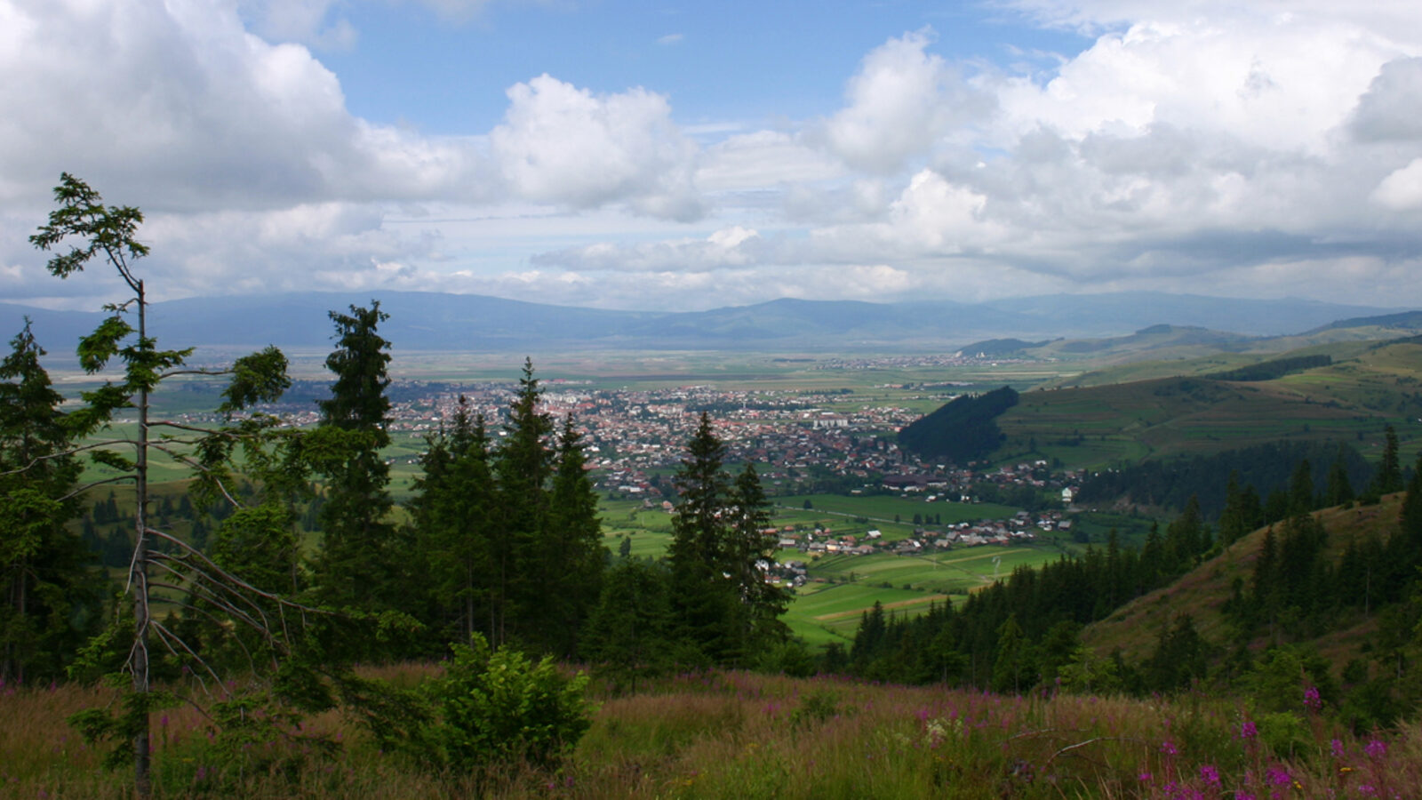 Gheorgheni — fotografie panorama / centru oraș (Harghita, Transilvania)
