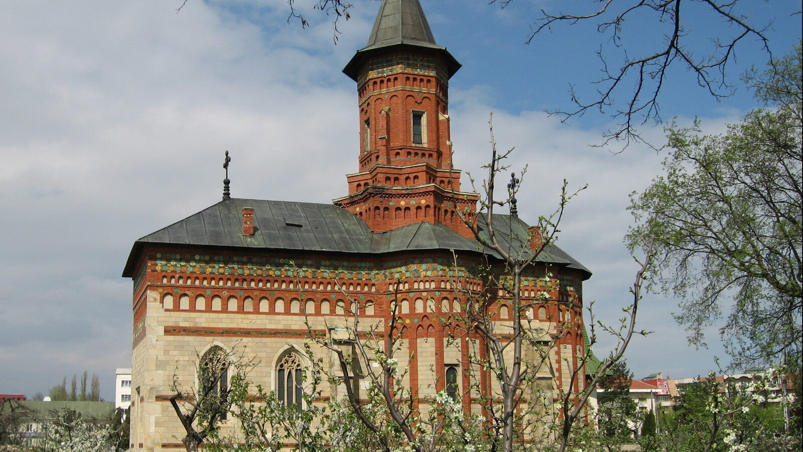Hârlău — fotografie panorama / centru oraș (Iași, Moldova)