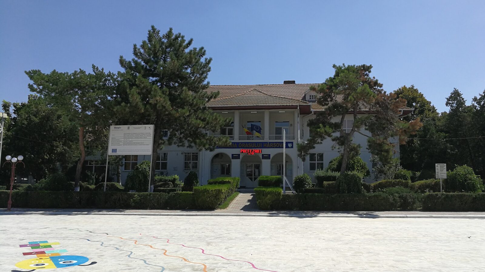 Hârșova — fotografie panorama / centru oraș (Constanța, Dobrogea)