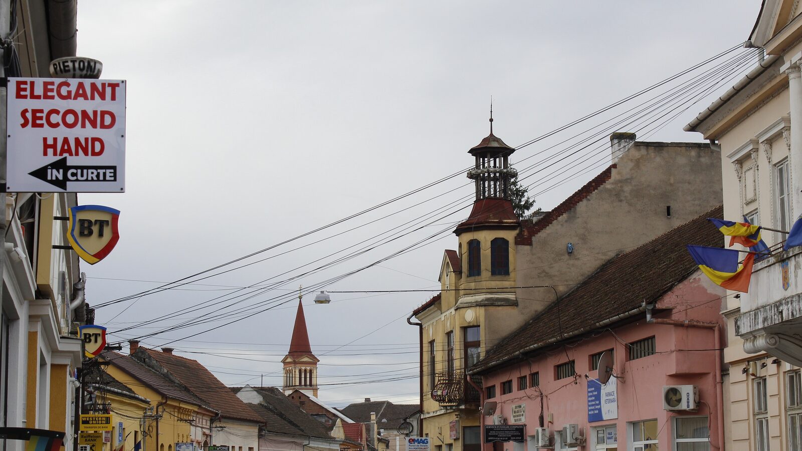 Lipova — fotografie panorama / centru oraș (Arad, Crișana)