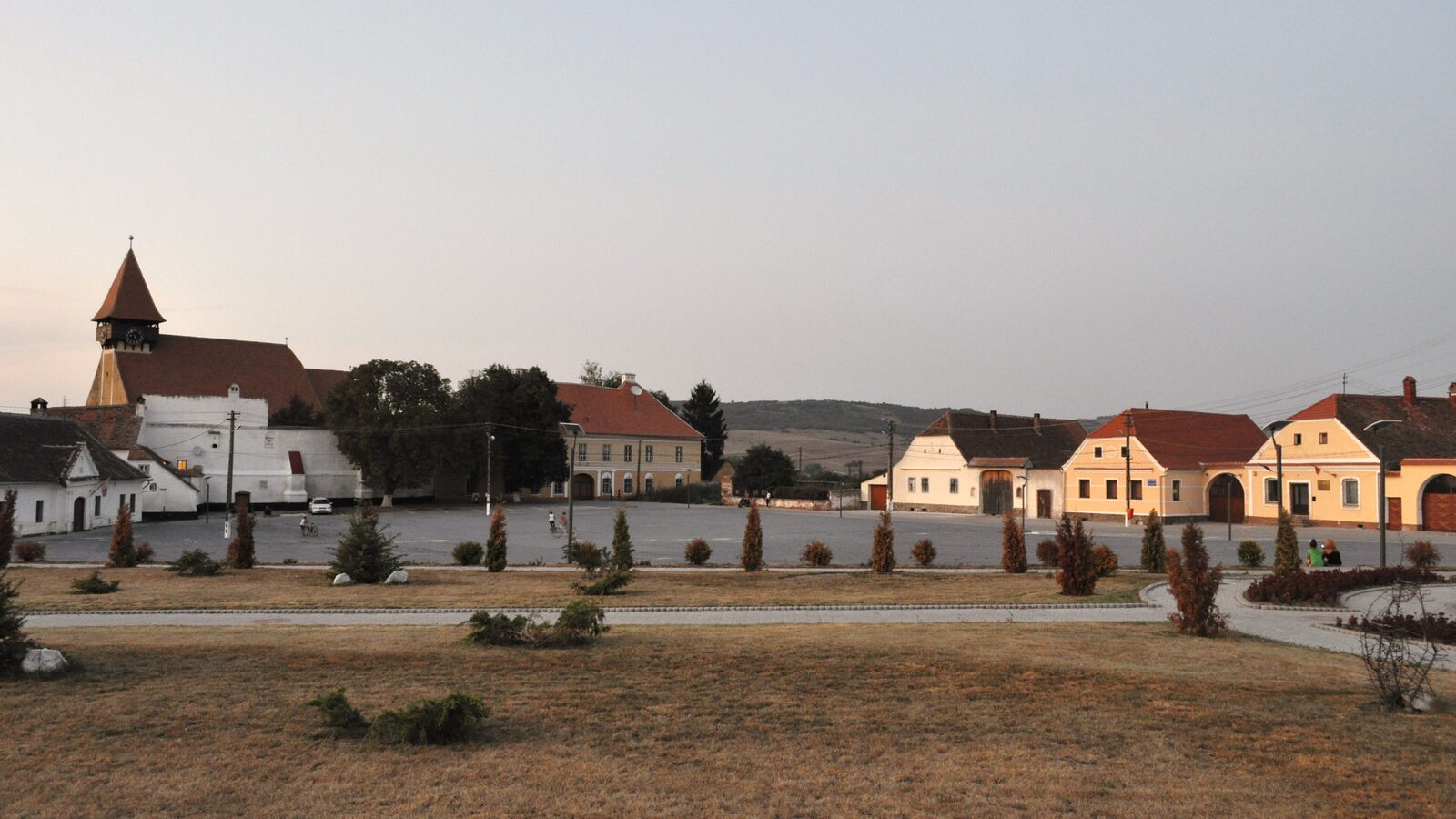 Miercurea Sibiului — fotografie panorama / centru oraș (Sibiu, Transilvania)