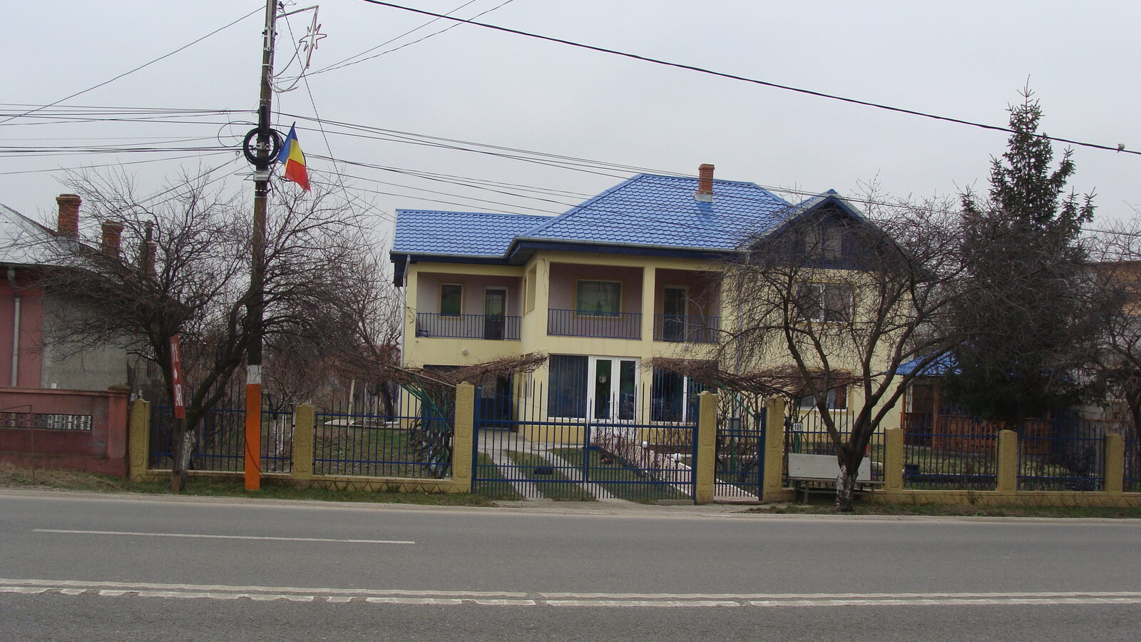 Mihăilești — fotografie panorama / centru oraș (Giurgiu, Muntenia)