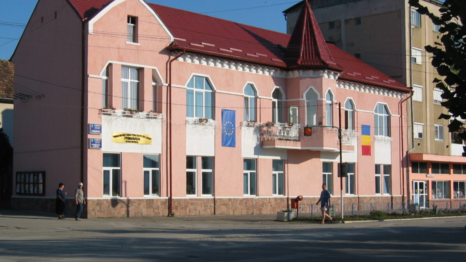 Ocna Mureș — fotografie panorama / centru oraș (Alba, Transilvania)