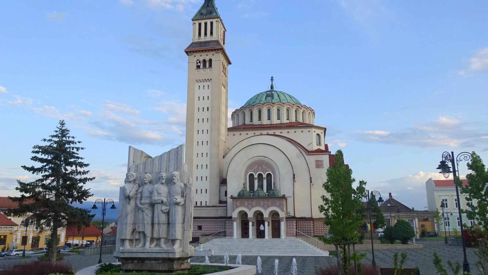 Orăștie — fotografie panorama / centru oraș (Hunedoara, Transilvania)