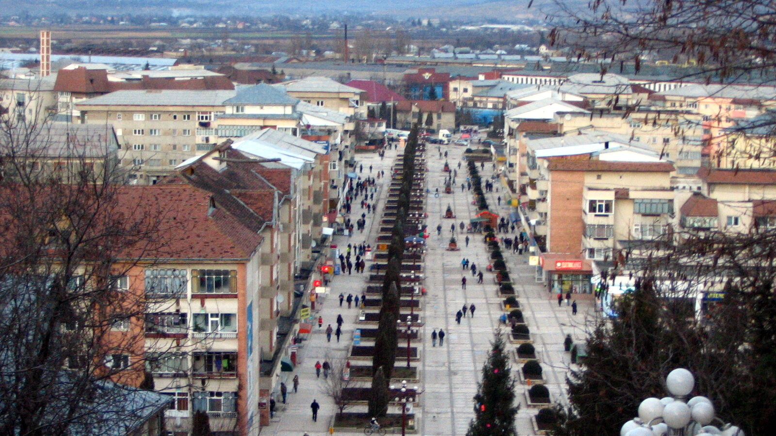 Pașcani — fotografie panorama / centru oraș (Iași, Moldova)