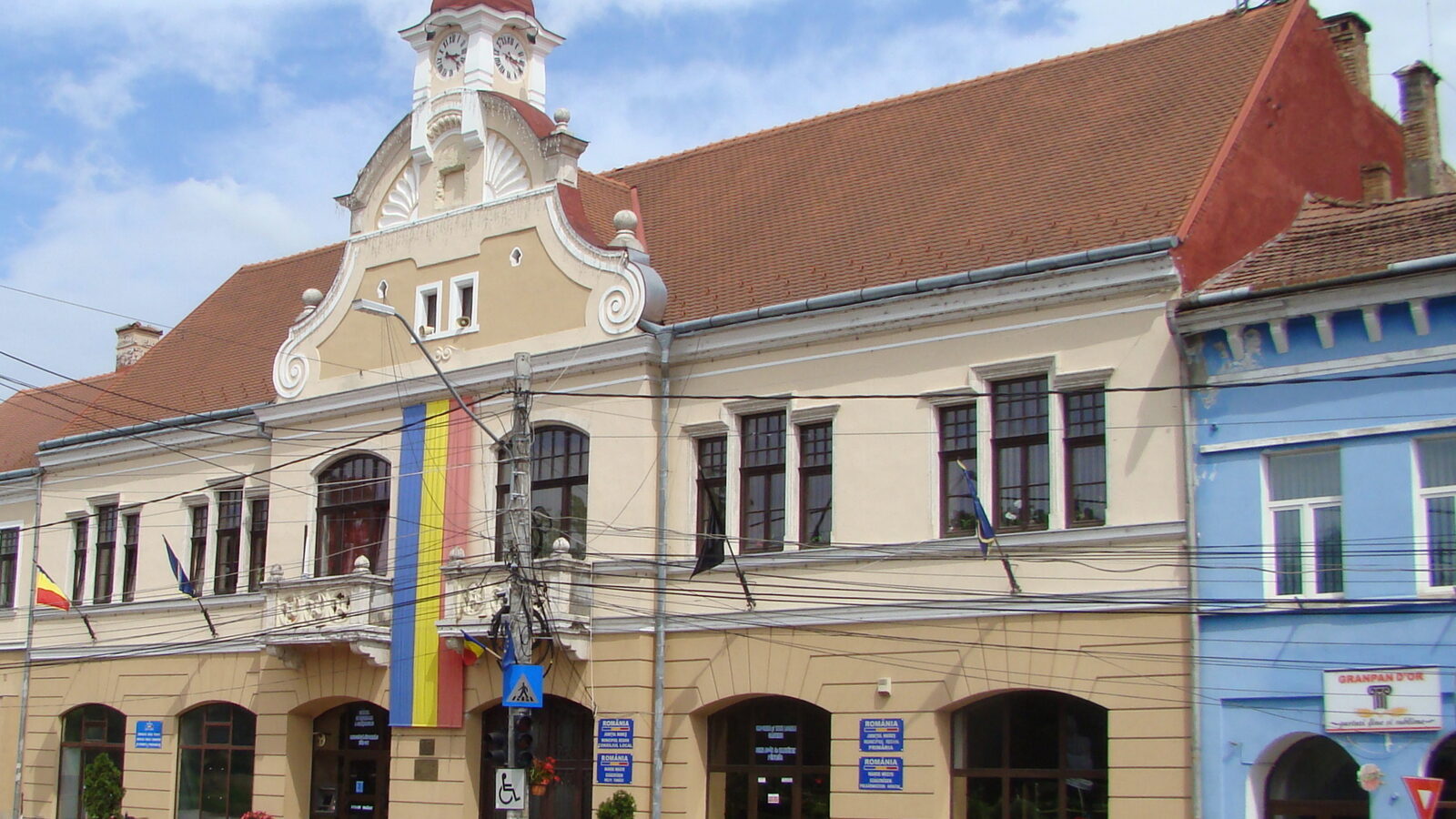Reghin — fotografie panorama / centru oraș (Mureș, Transilvania)