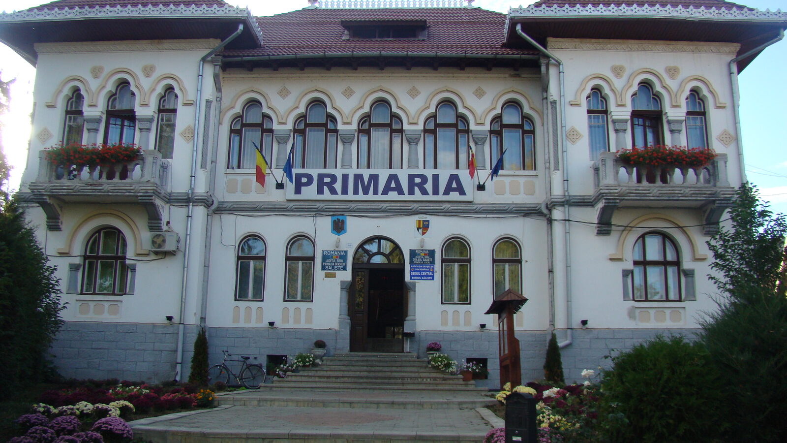 Săliște — fotografie panorama / centru oraș (Sibiu, Transilvania)