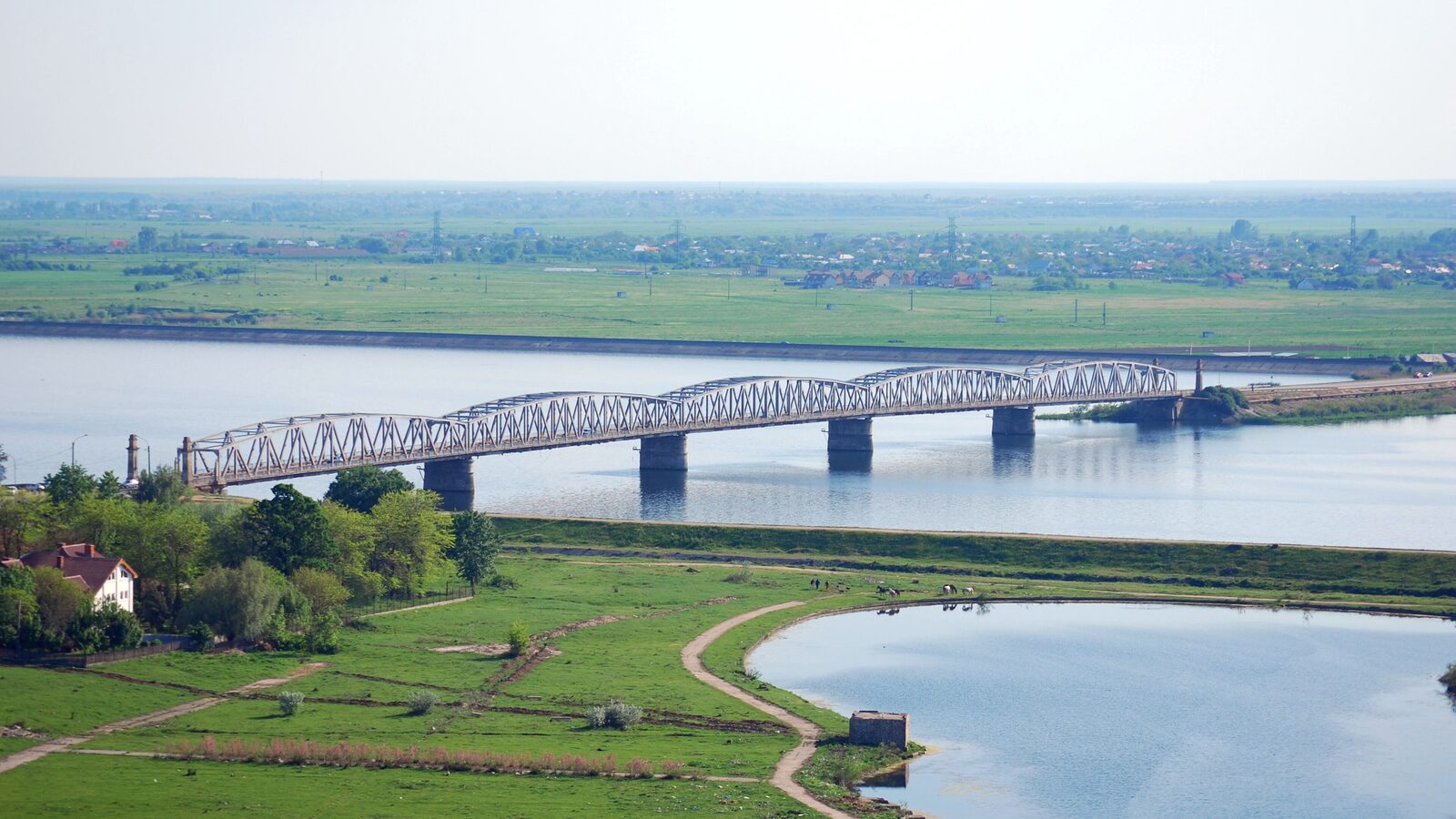 Slatina — fotografie panorama / centru oraș (Olt, Oltenia)