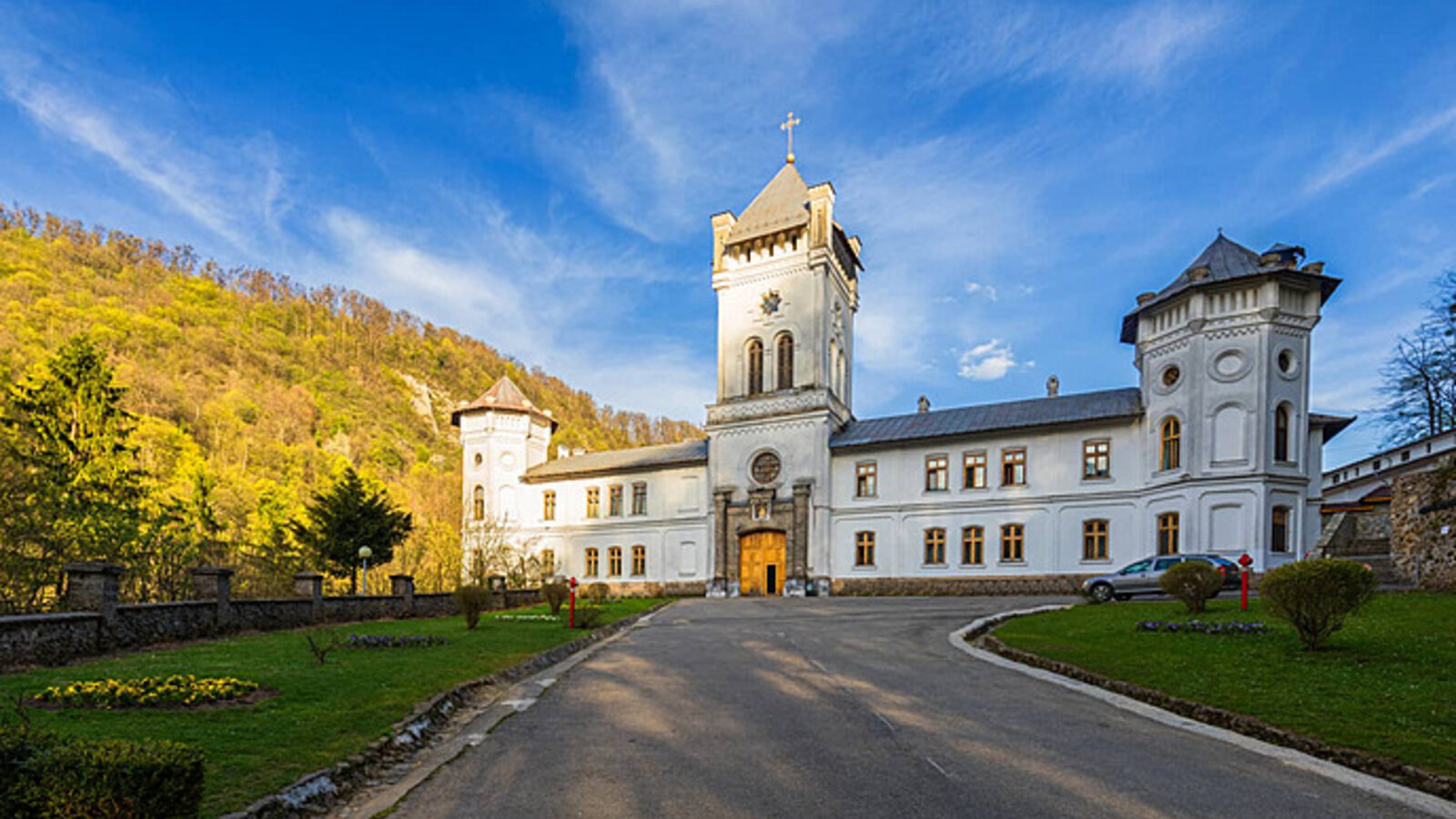 Tismana — fotografie panorama / centru oraș (Gorj, Oltenia)