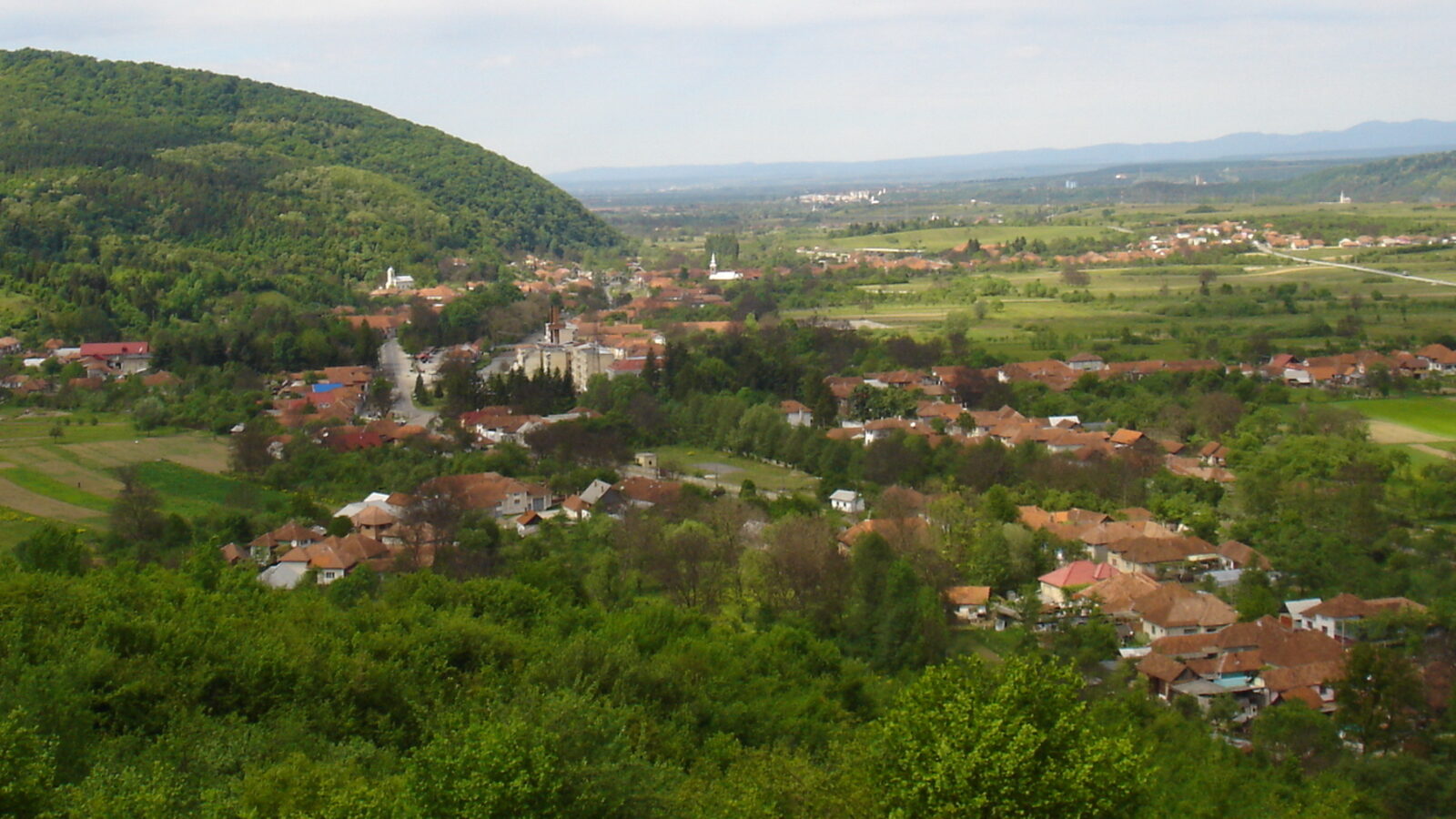 Vașcău — fotografie panorama / centru oraș (Bihor, Crișana)